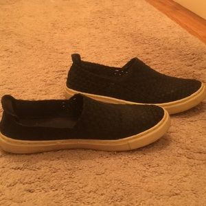 black slip ons
